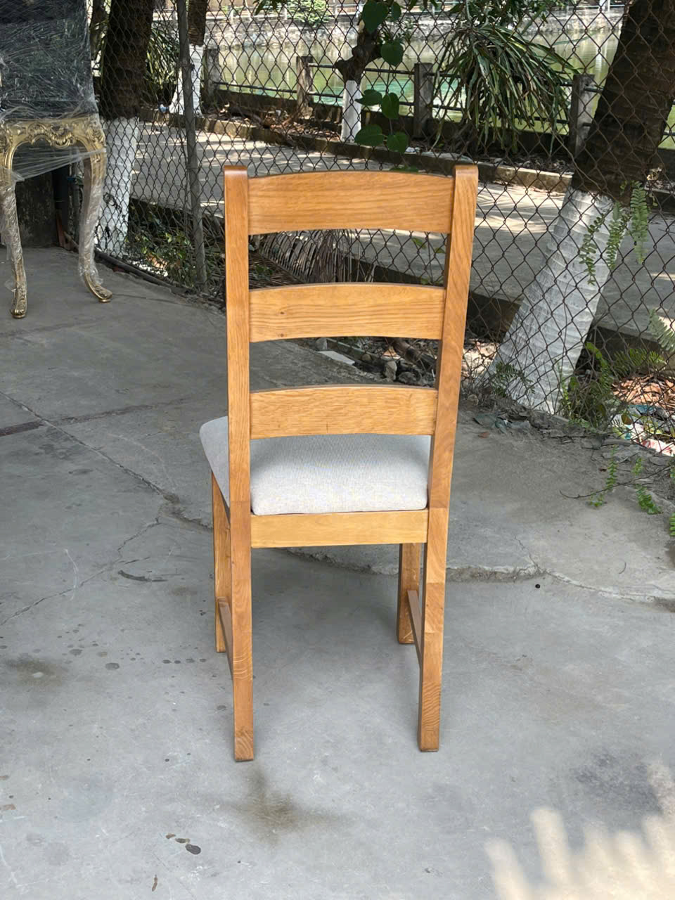 GHẾ ĂN HIỆN ĐẠI 3 NAN - GỖ SỒI